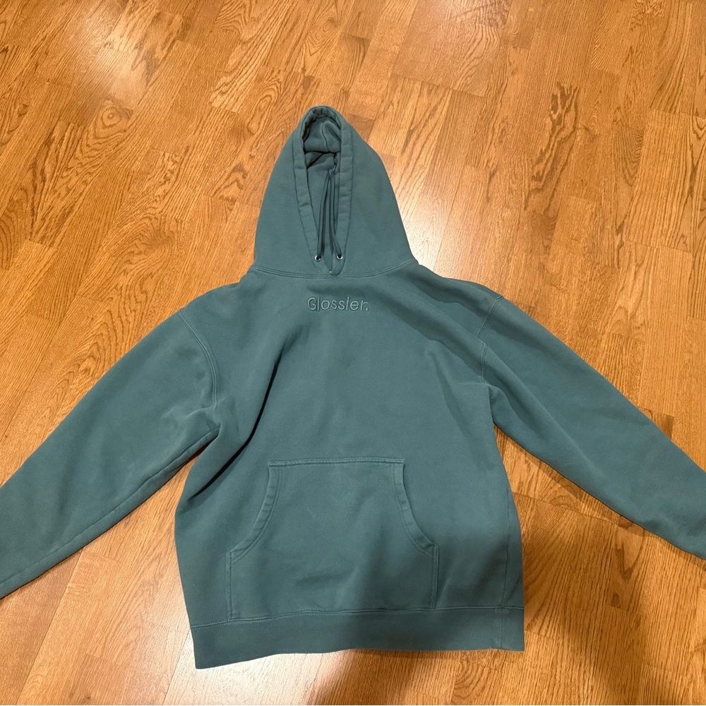 Glossier Sage Hoodie (size L) - used condition